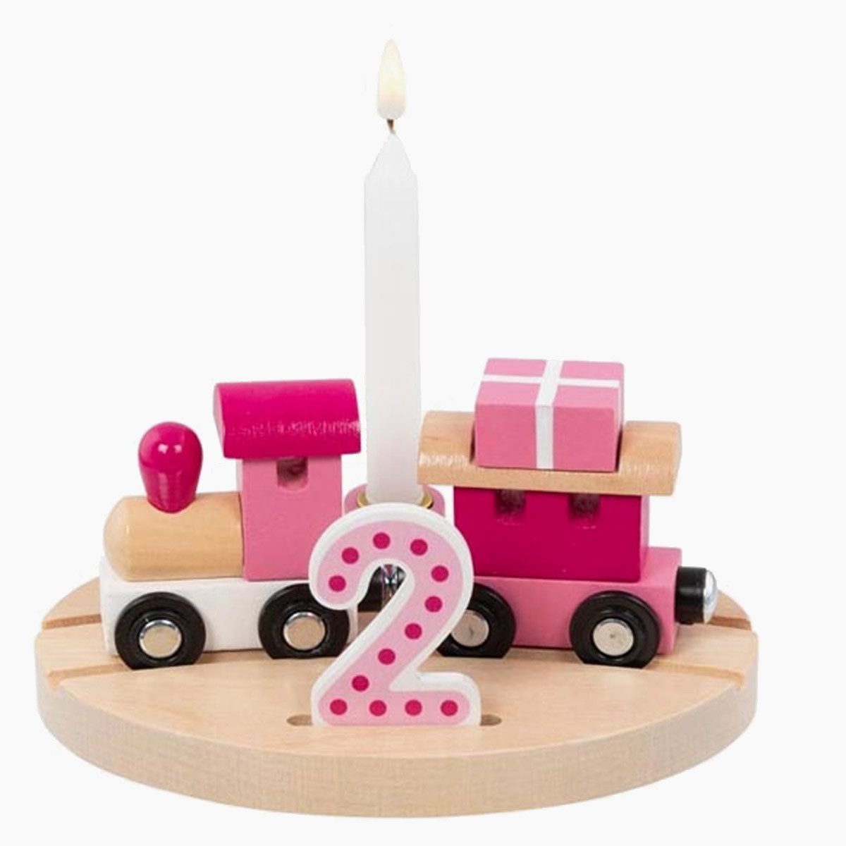 goki Steckspielzeug Geburtstagszug Lille, (10-tlg)