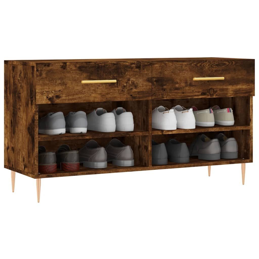 vidaXL Schuhregal Schuhbank Räuchereiche 102x35x55 cm günstig online kaufen