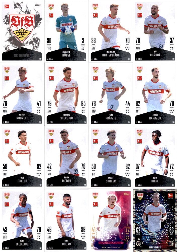 Sammelkarte Match Attax Bundesliga 24/25 - Mannschaftspaket - VfB Stuttgart