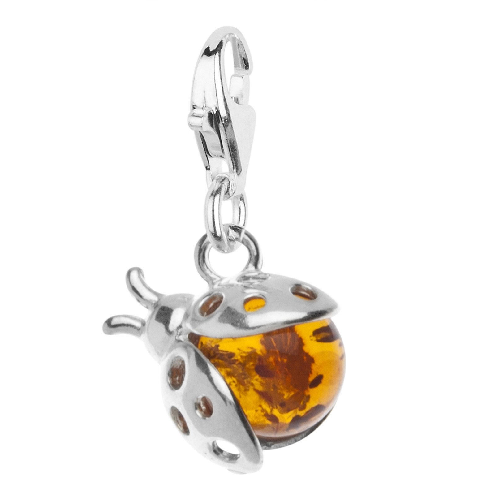 OSTSEE-SCHMUCK Kettenanhänger Ostsee-Schmuck Charm-Einhänger Marienkäfer (1 günstig online kaufen
