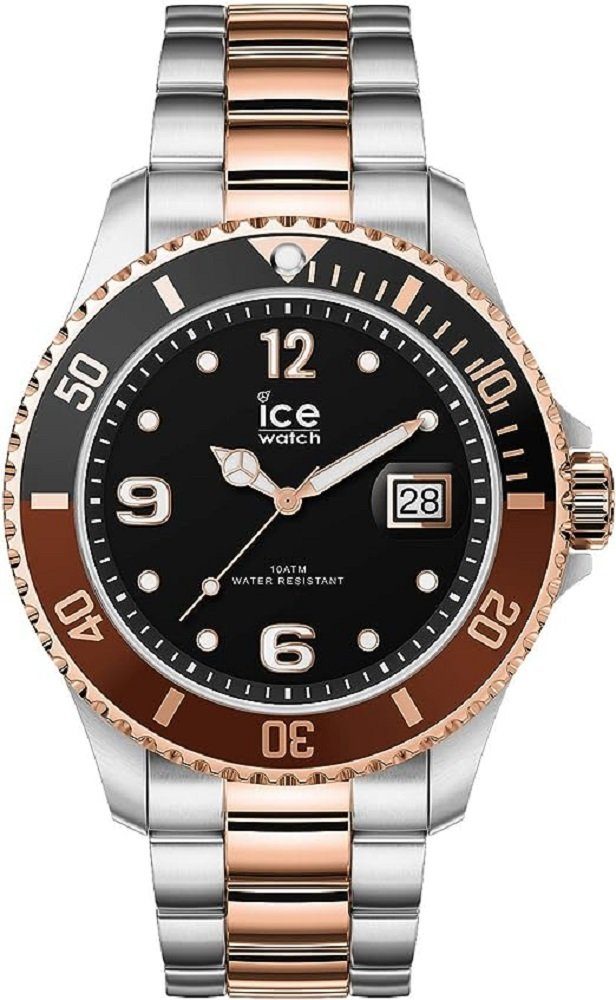 ice-watch Quarzuhr, Ice-Watch - ICE steel Chic silver rose-gold (Large)