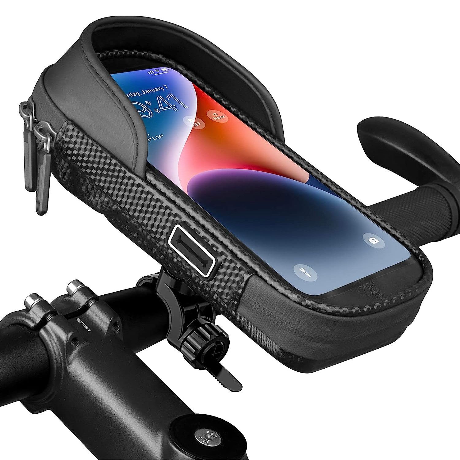 NUODWELL Fahrradbox Handyhalterung für Fahrrad Motorrad wasserdicht, Fahrradtasche Lenker