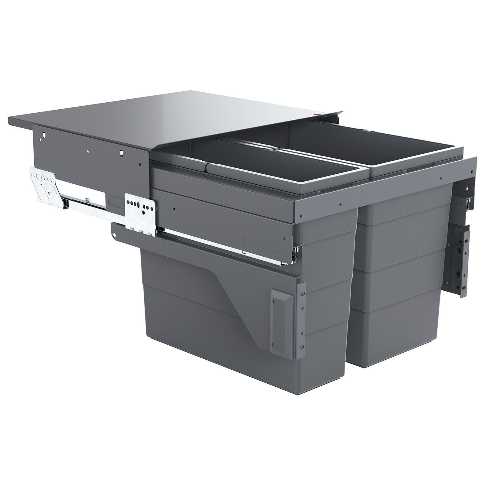 Hailo Einbaumülleimer AS Cargo - 500mm - 28L/17L - Auszug 3610821, Abfallsammler Mülleimer