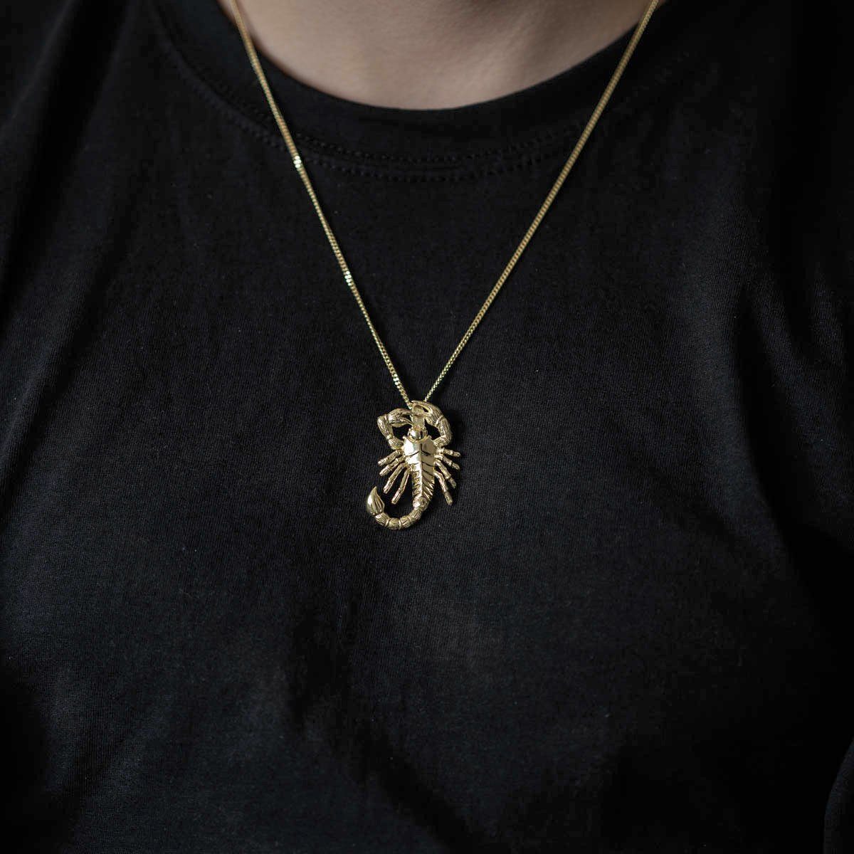 Materia Kettenanhänger Herren Skorpion Gold Sternzeichen günstig online kaufen