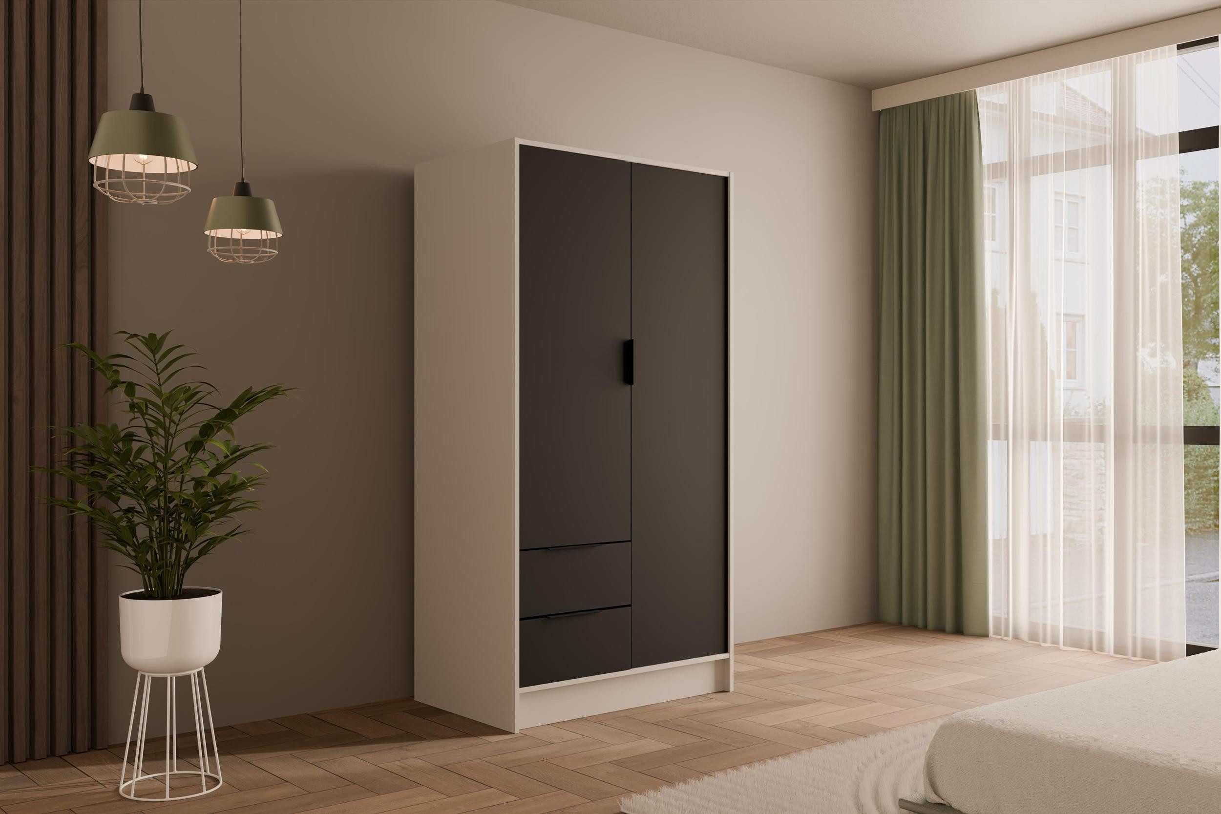 ALTDECOR Drehtürenschrank KOLIN (Kleiderschrank Garderobenschrank mit günstig online kaufen
