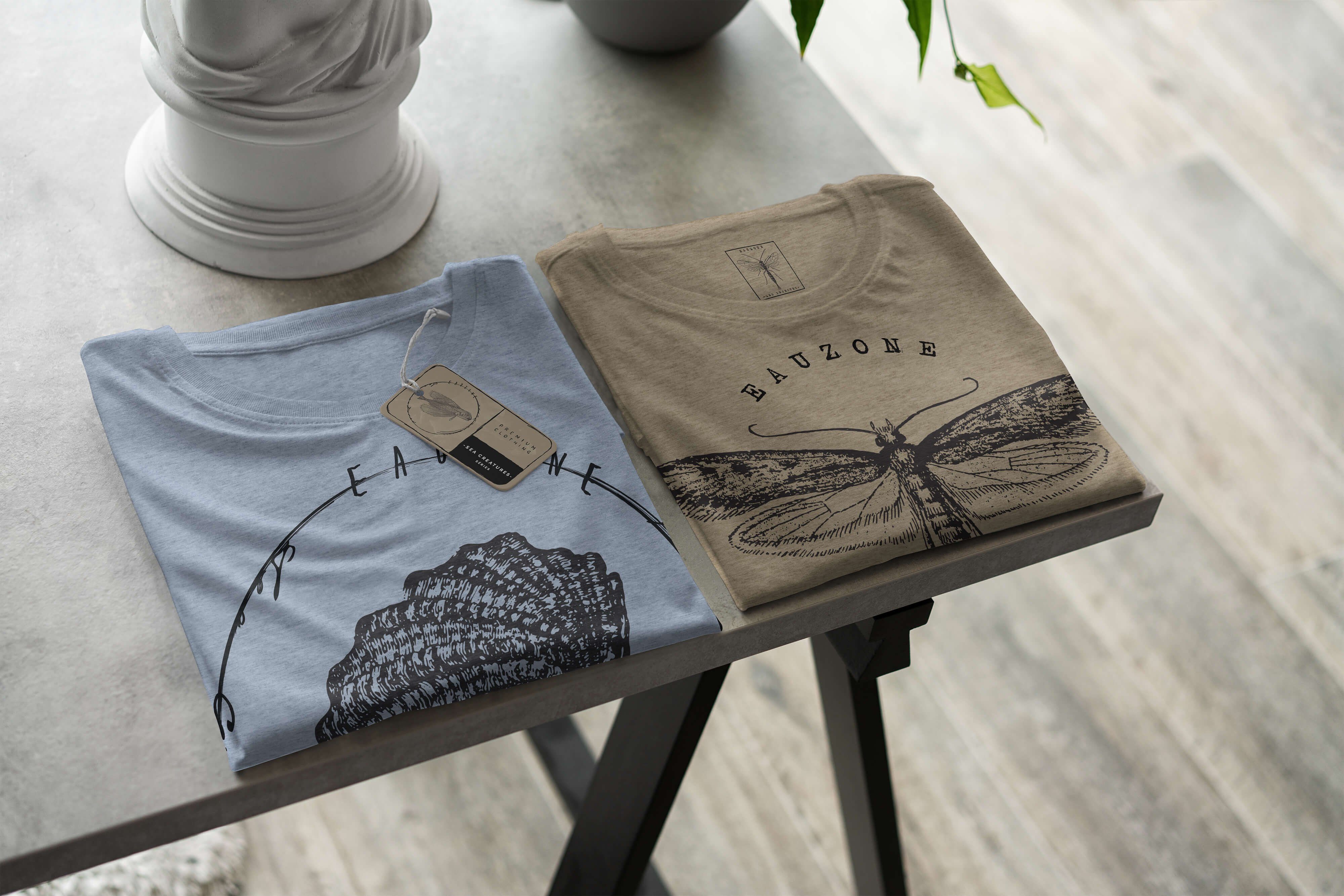 Tiefsee Sea Sinus / Denim Art 067 T-Shirt - Struktur und Fische Sea Serie: feine sportlicher Schnitt T-Shirt Creatures, Stonewash