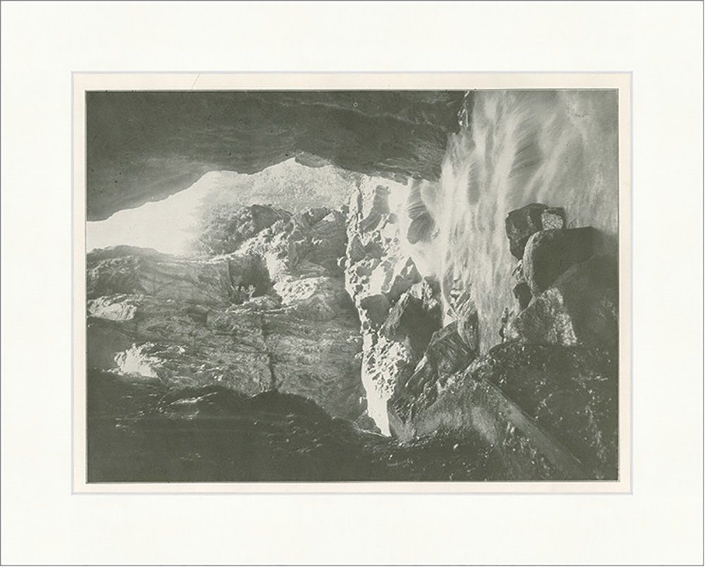 Kunstdruck Die Partnachklamm Wildbach Reintal Garmisch Partenkirchen F_Vintage 01