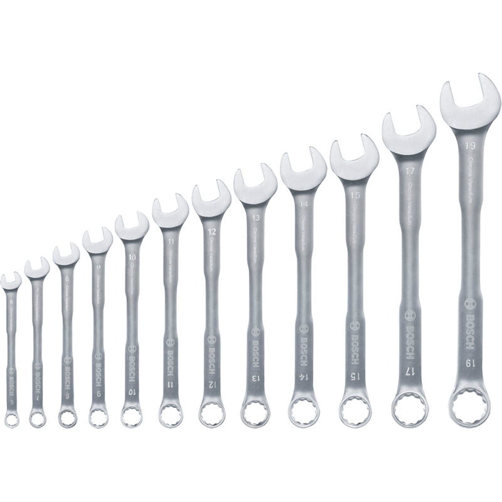 BOSCH Maulschlüssel Bosch Ring-Maulschlüssel-Set, 6-19 mm 12-tlg. - 1600A03AH4