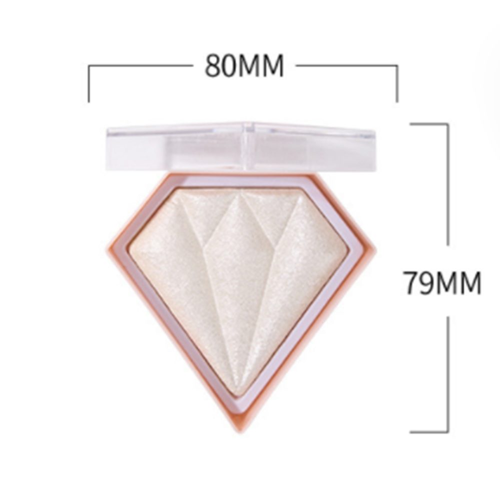 Haiaveng Highlighter Diamant-Leuchtpuder-Palette, white und für natürliches glänzendes Konturen-Make-up Nude