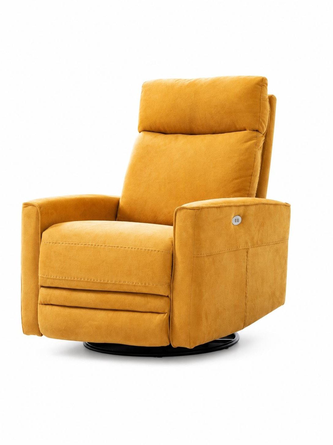 Xlmoebel Relaxsessel Gelber Relaxsessel mit elektrischer Verstellung und Fußstütze (1-St), Made in Europa