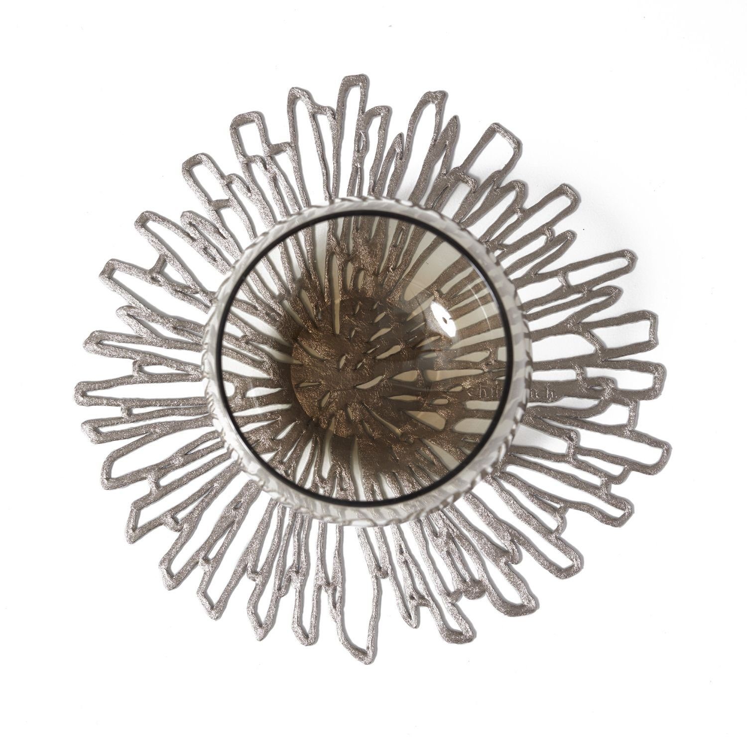 Chilewich Glasuntersetzer Bloom Gunmetal, 6-tlg.