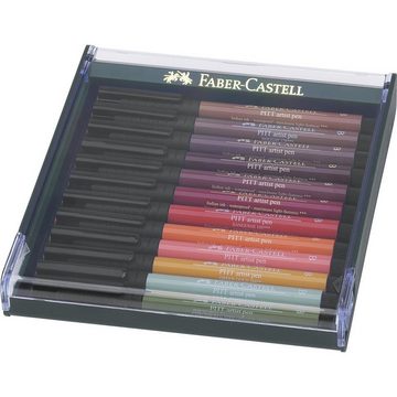 Faber-Castell Künstlerstift Faber-Castell Pitt Artist Pen Brush Tuschestift - 12x Erde