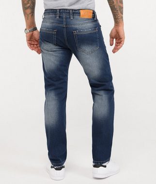 Rock Creek Regular-fit-Jeans Herren Jeans Stonewashed Blau RC-2343
