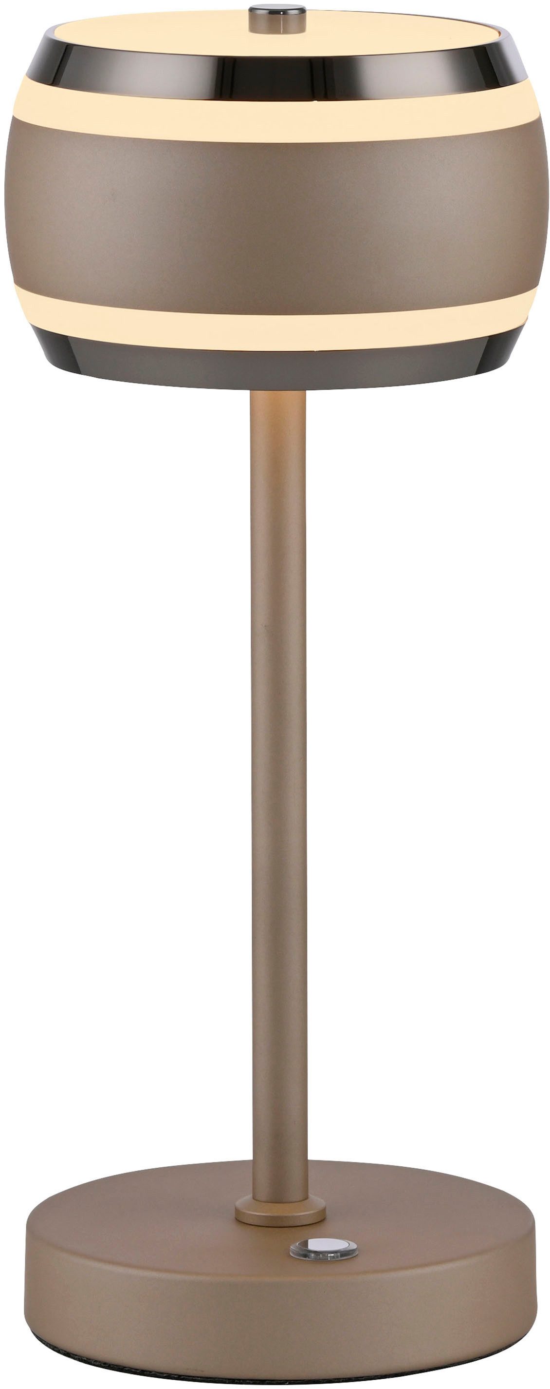Neuhaus PURE LED Tischleuchte PURE Falling Rings, CCT - über Fernbedienung, LED fest integriert, warmweiß - kaltweiß, Akkubetrieben, CCT, stufenlos dimmbar über Touchdimmer