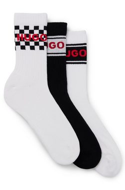 HUGO Businesssocken 3P QS RIB RACE CC 10258033 01 (Packung, 3-Paar, 3er) in verschiedenen Designs