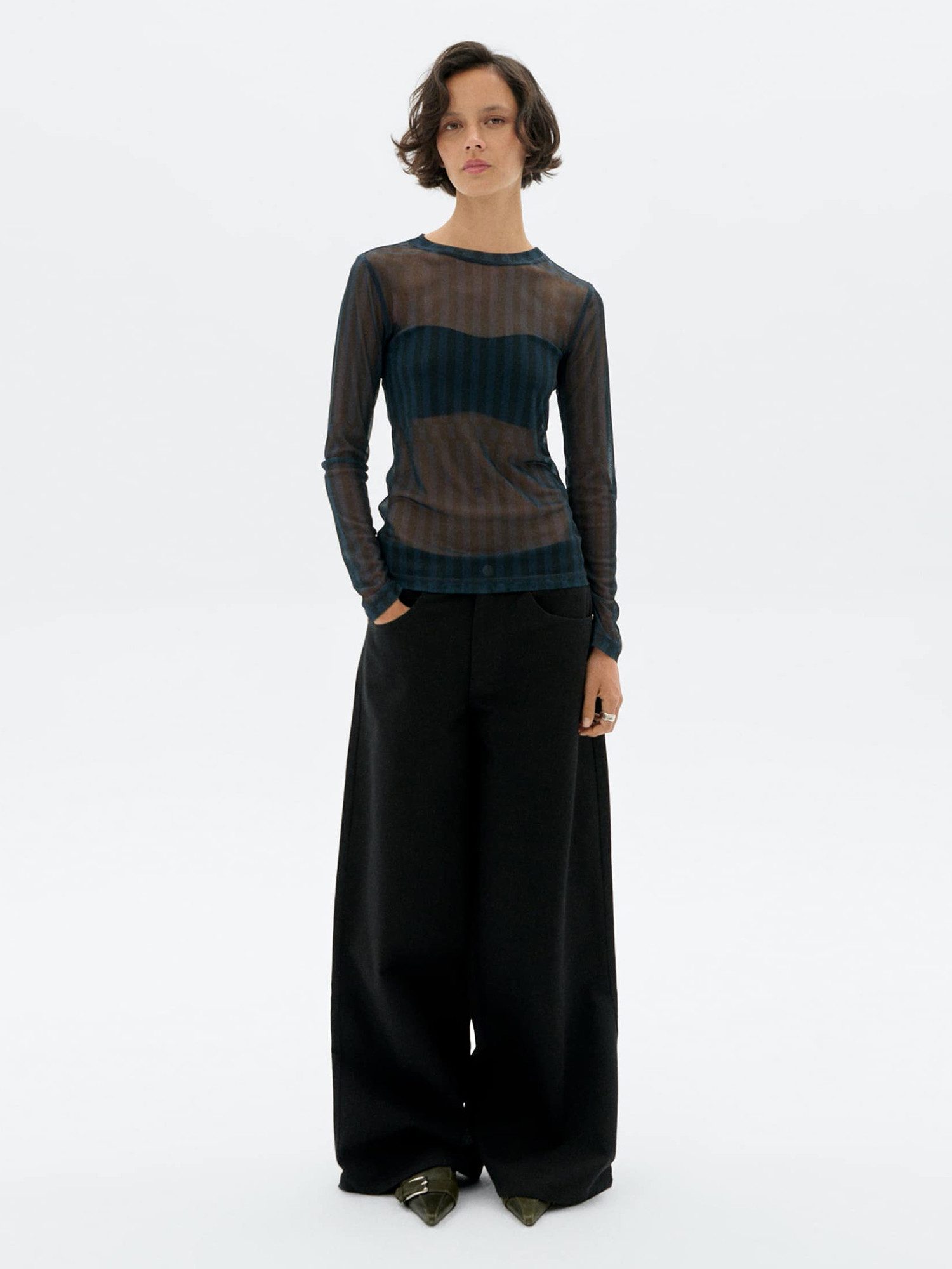 Thinking Mu Weite Jeans Black Hedda Pants