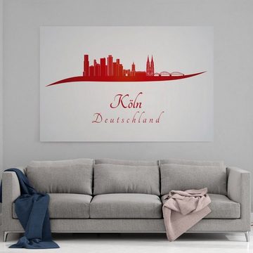 Hustling Sharks Leinwandbild Stadt als Skyline Leinwandbild "Köln" - Einzigartige Wanddeko, in 7 unterschiedlichen Größen verfügbar