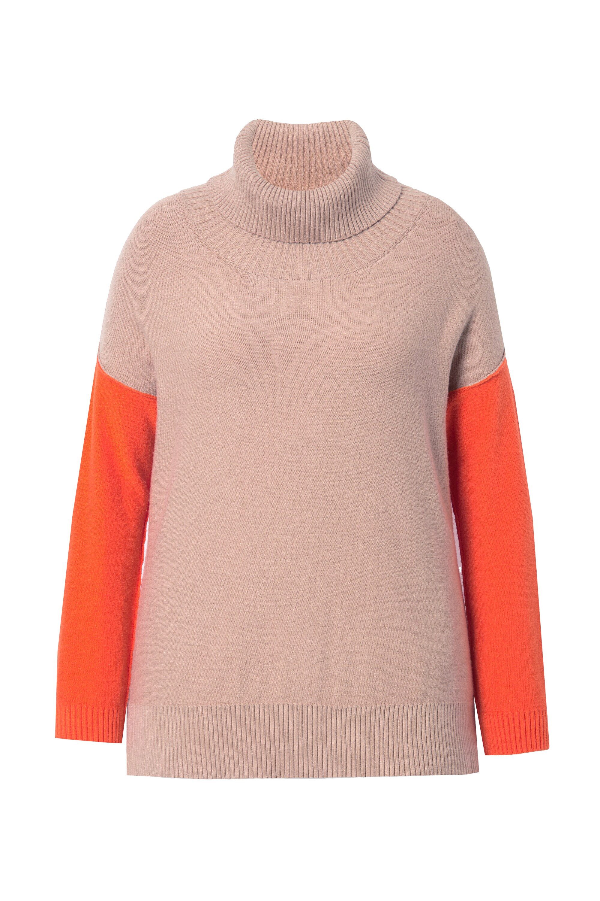 MIAMODA Strickpullover Pullover oversized Stehkragen Colorblocking günstig online kaufen