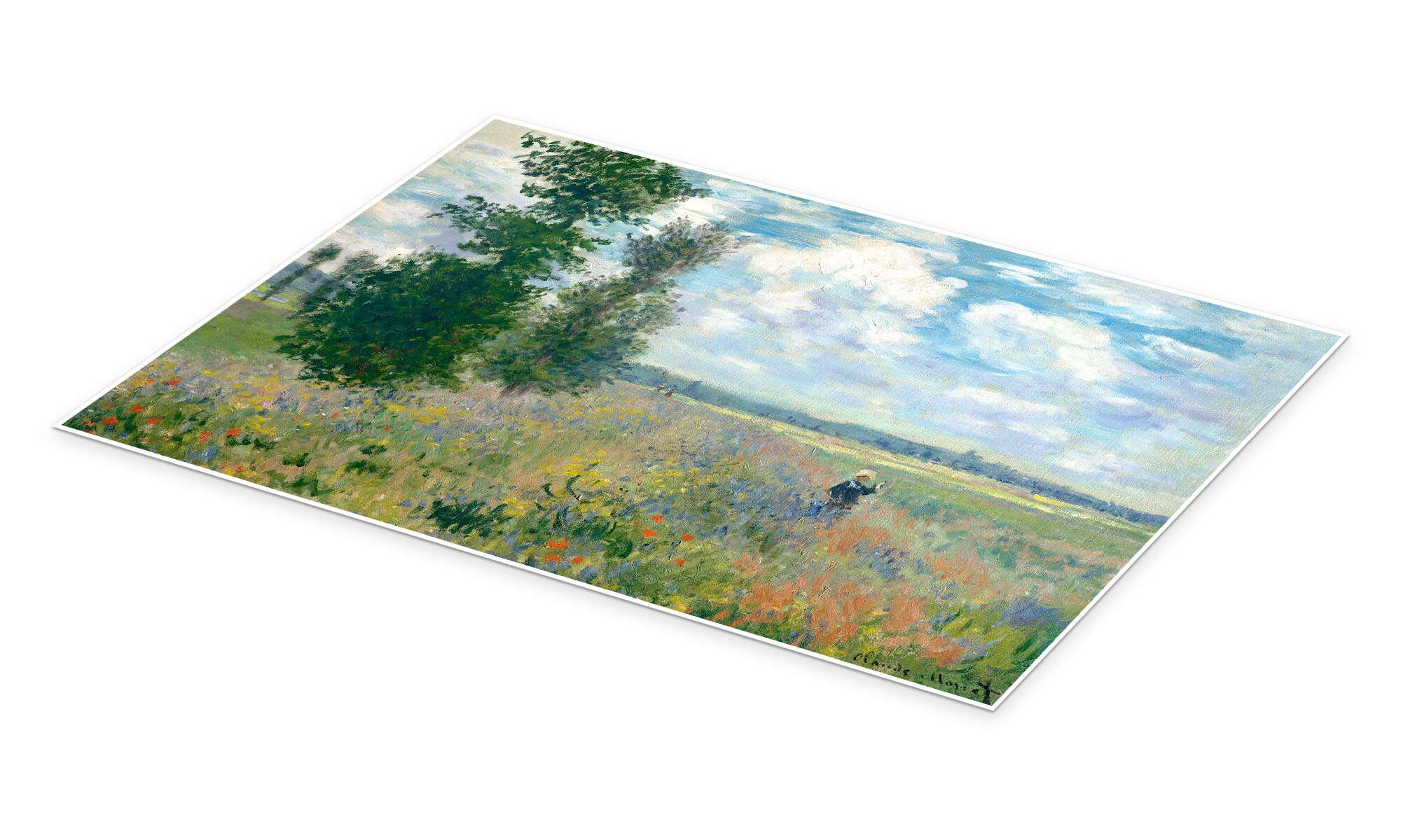 Posterlounge Wandbild Mohnfelder in der Nähe günstig online kaufen