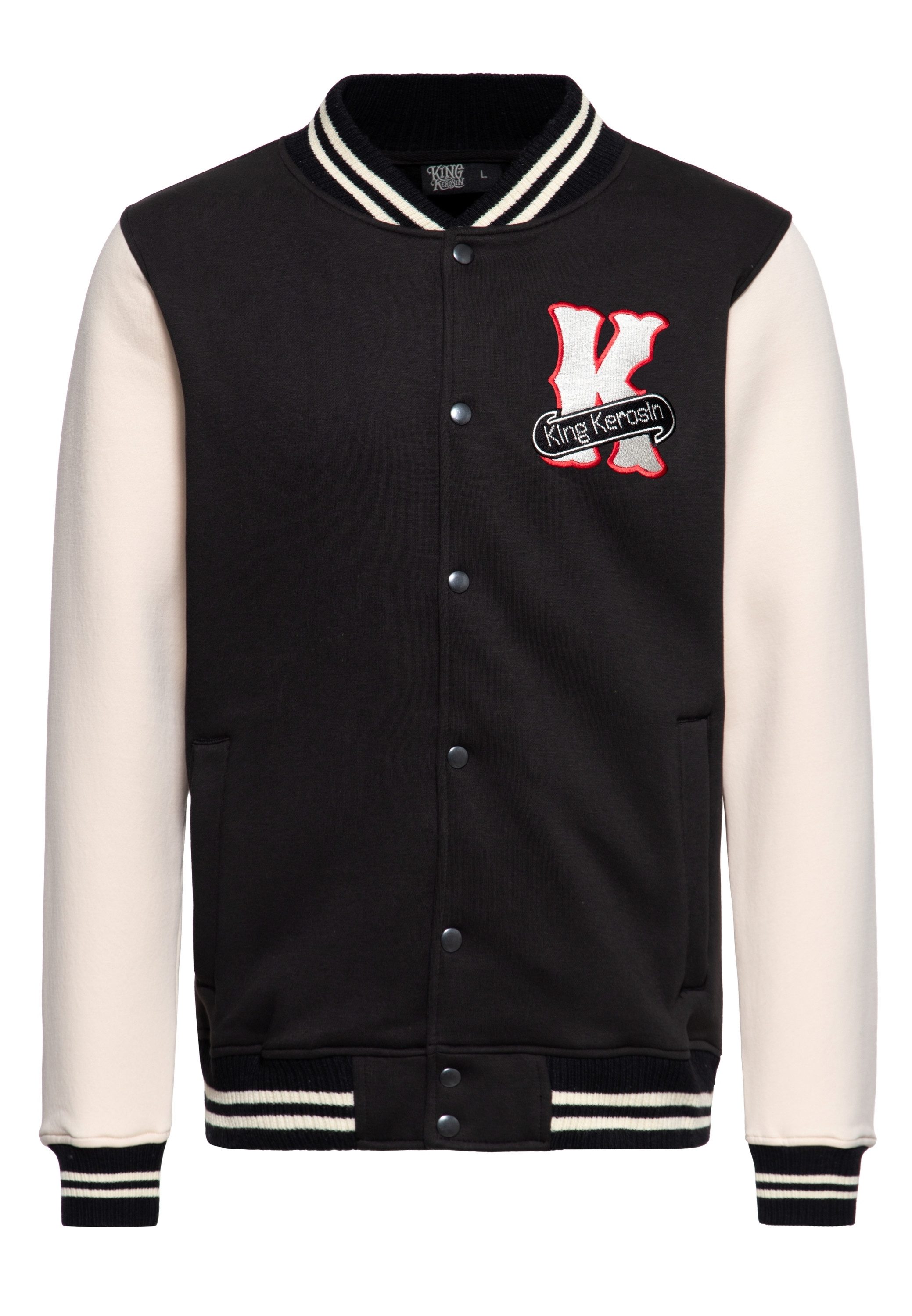 KingKerosin Collegejacke Speed Kings mit großer Rückenstickerei