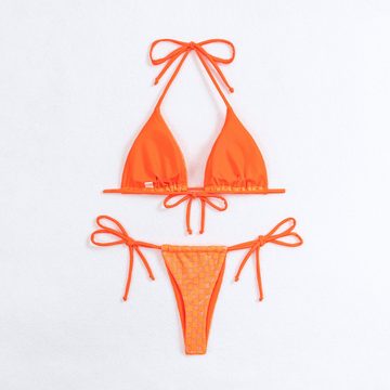 Elowen Triangel-Bikini Neue Damen-Badeanzüge, zweiteiliges Split- und String-Bikini-Set