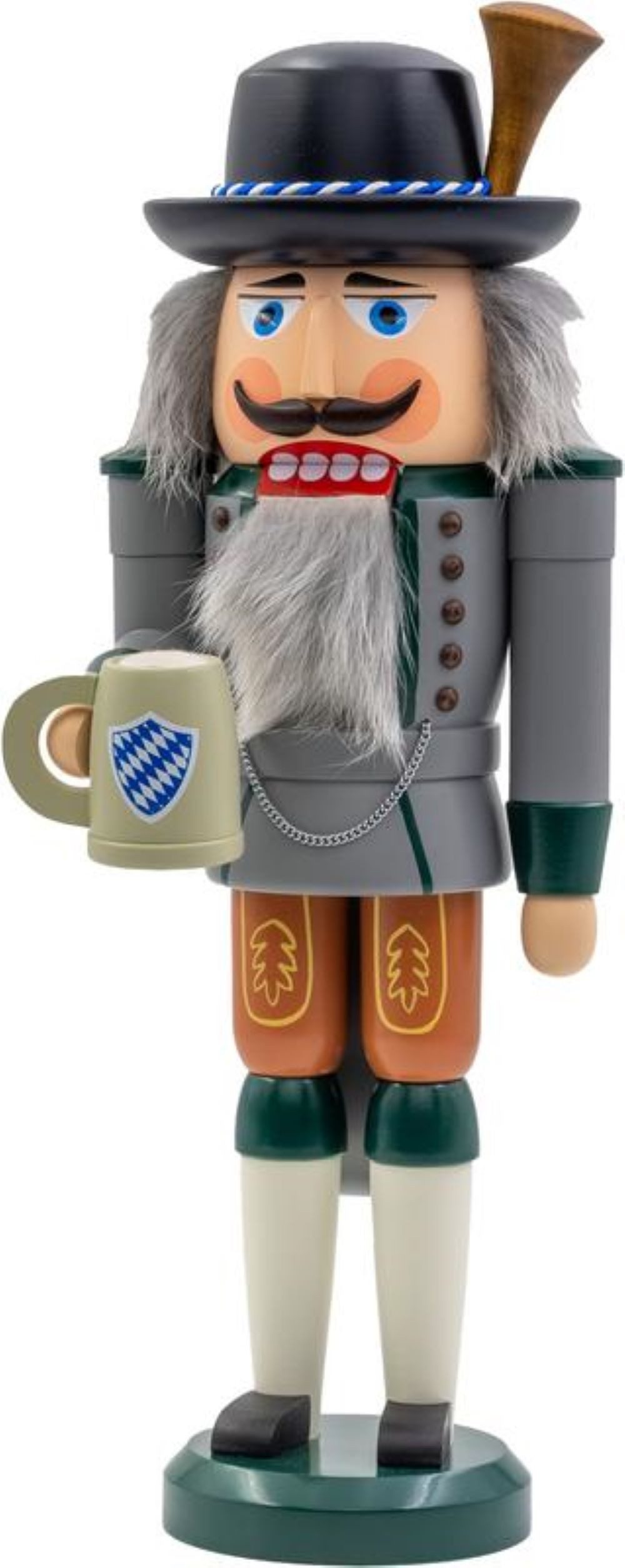 Seiffener Volkskunst Nussknacker Nussknacker Bayer, 38 cm - wunderschön gearbeitet