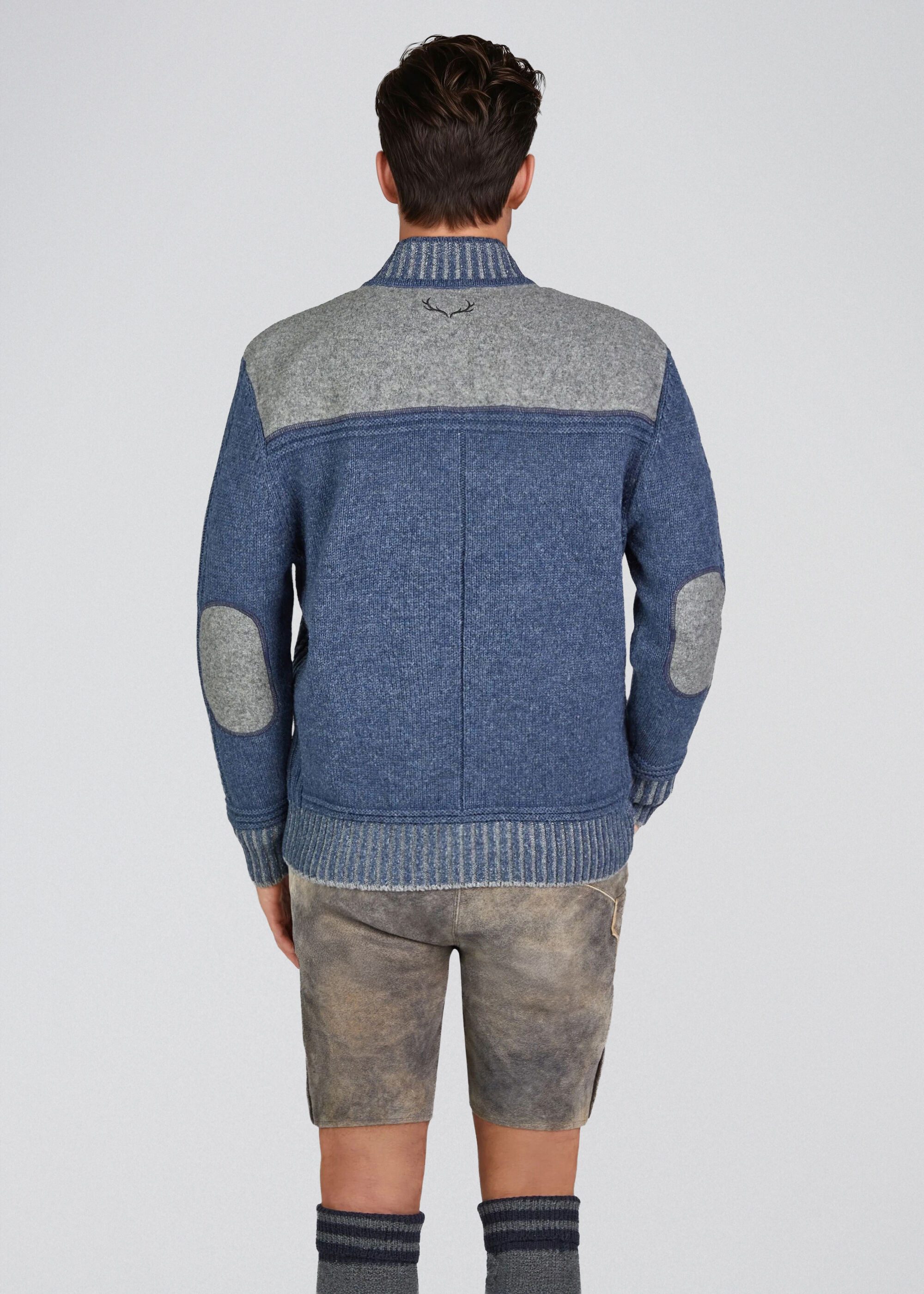 Spieth & Wensky Strickjacke Erato Hirschkopfpatch auf der Brust