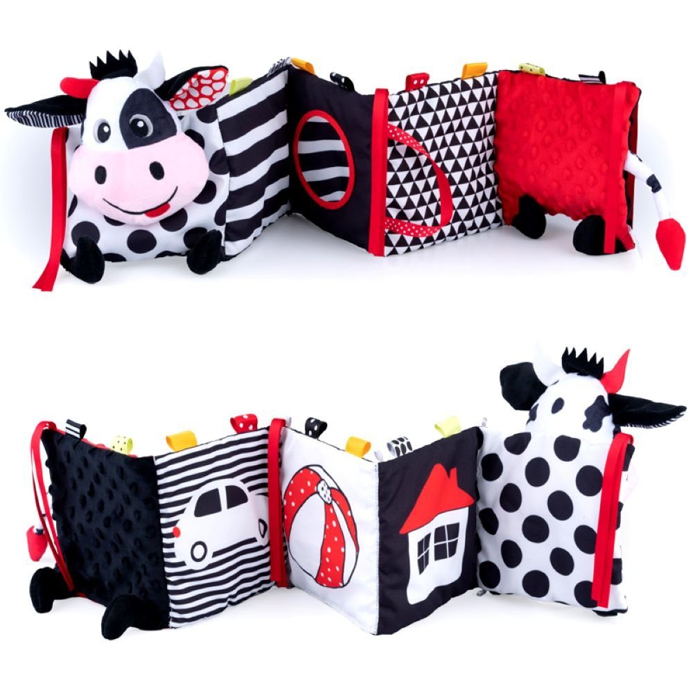 Bali Bazoo Greifspielzeug Baby Stoffbuch Kuh 81044, Spiegel 10 Seiten Rasse günstig online kaufen