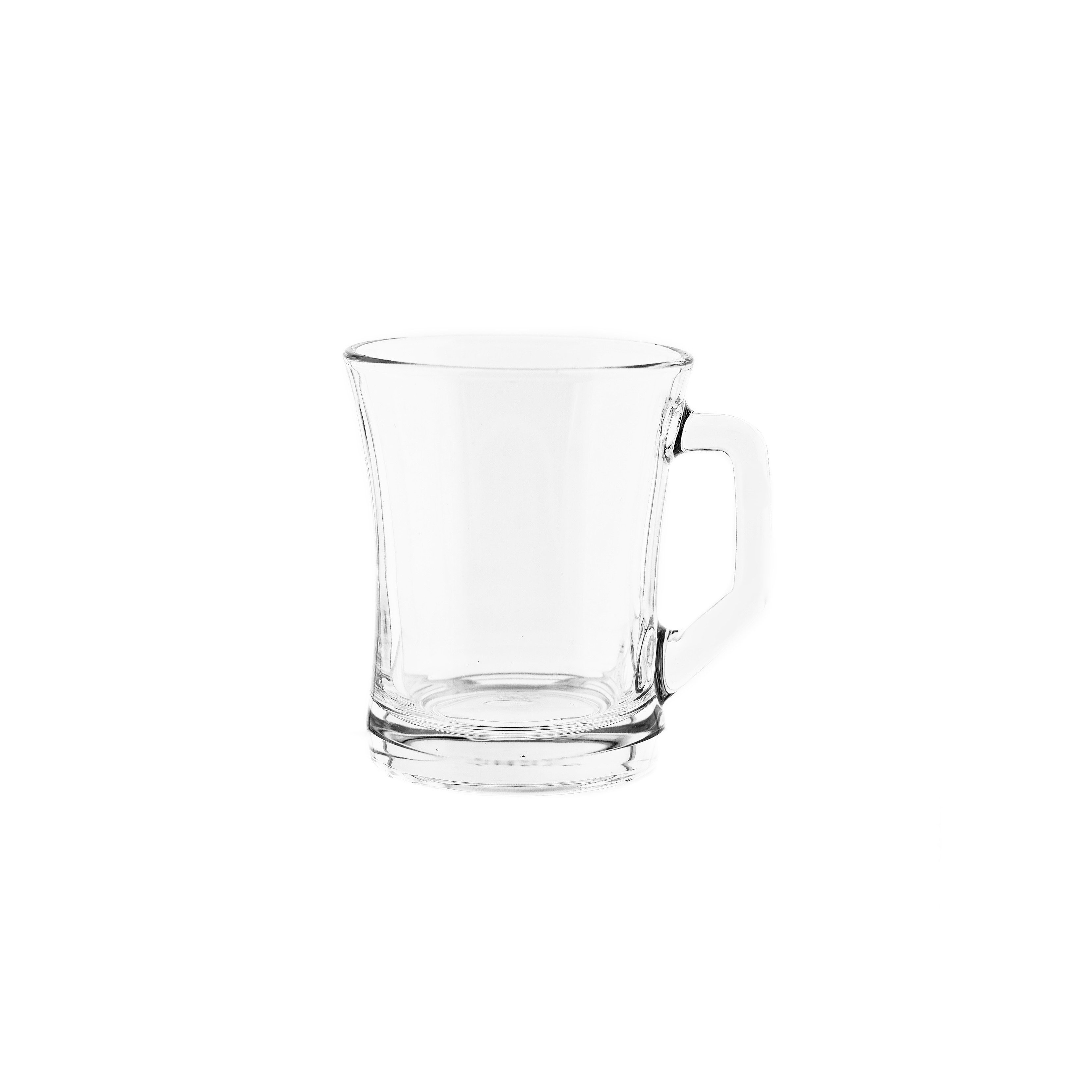Schäfer Elektronik Gläser-Set, 3-tlg., Glas, mit Henkel, 230 ml, für Tee, Kaffee & Getränke
