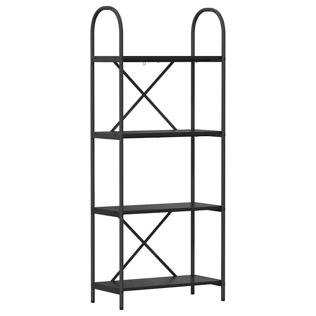 Bücherregal Bücherregal Schwarz Eichen-Optik 60 x 30 x 146 cm Holzwerkstoff
