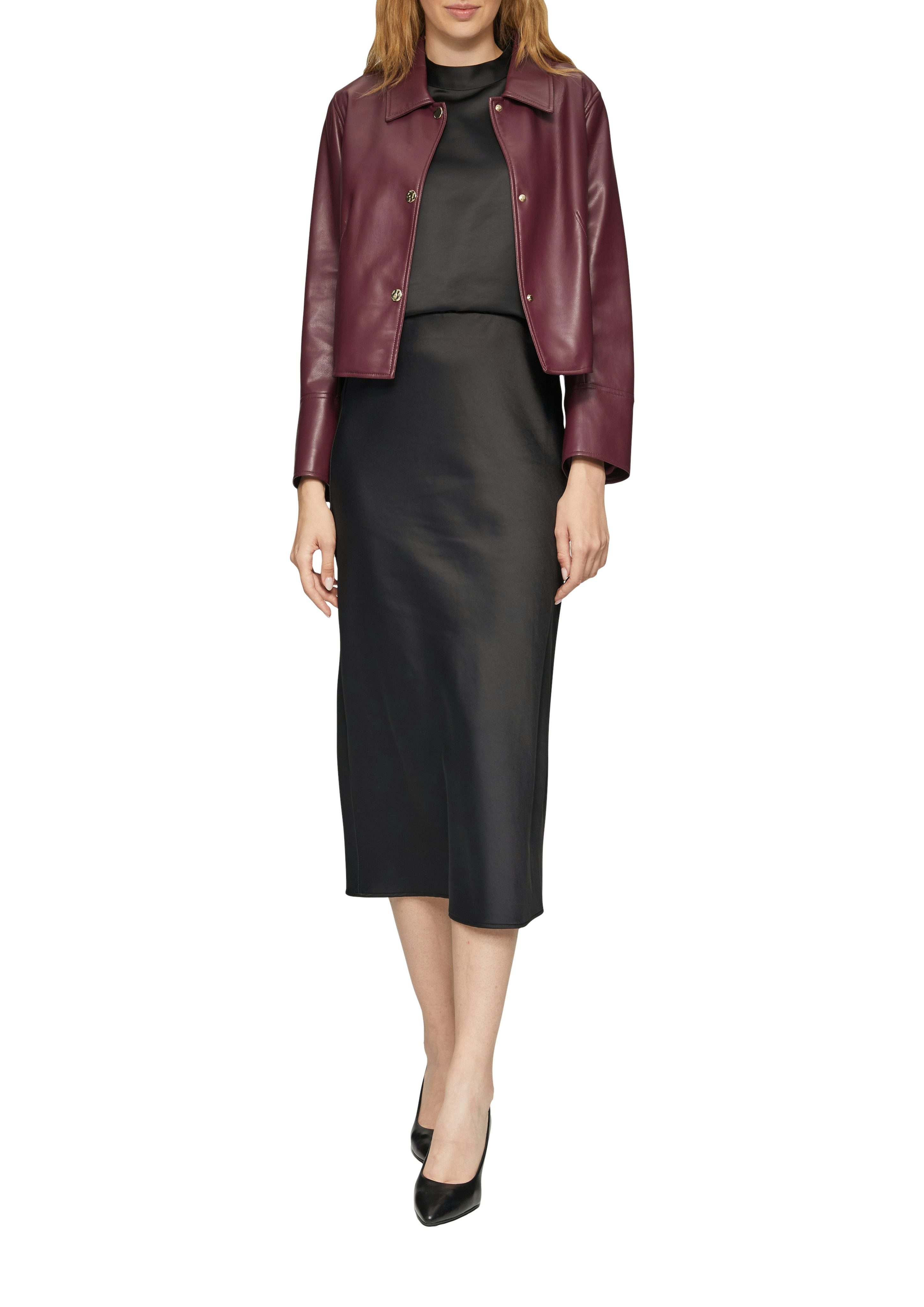 s.Oliver BLACK LABEL Satinbluse mit 1/2 günstig online kaufen