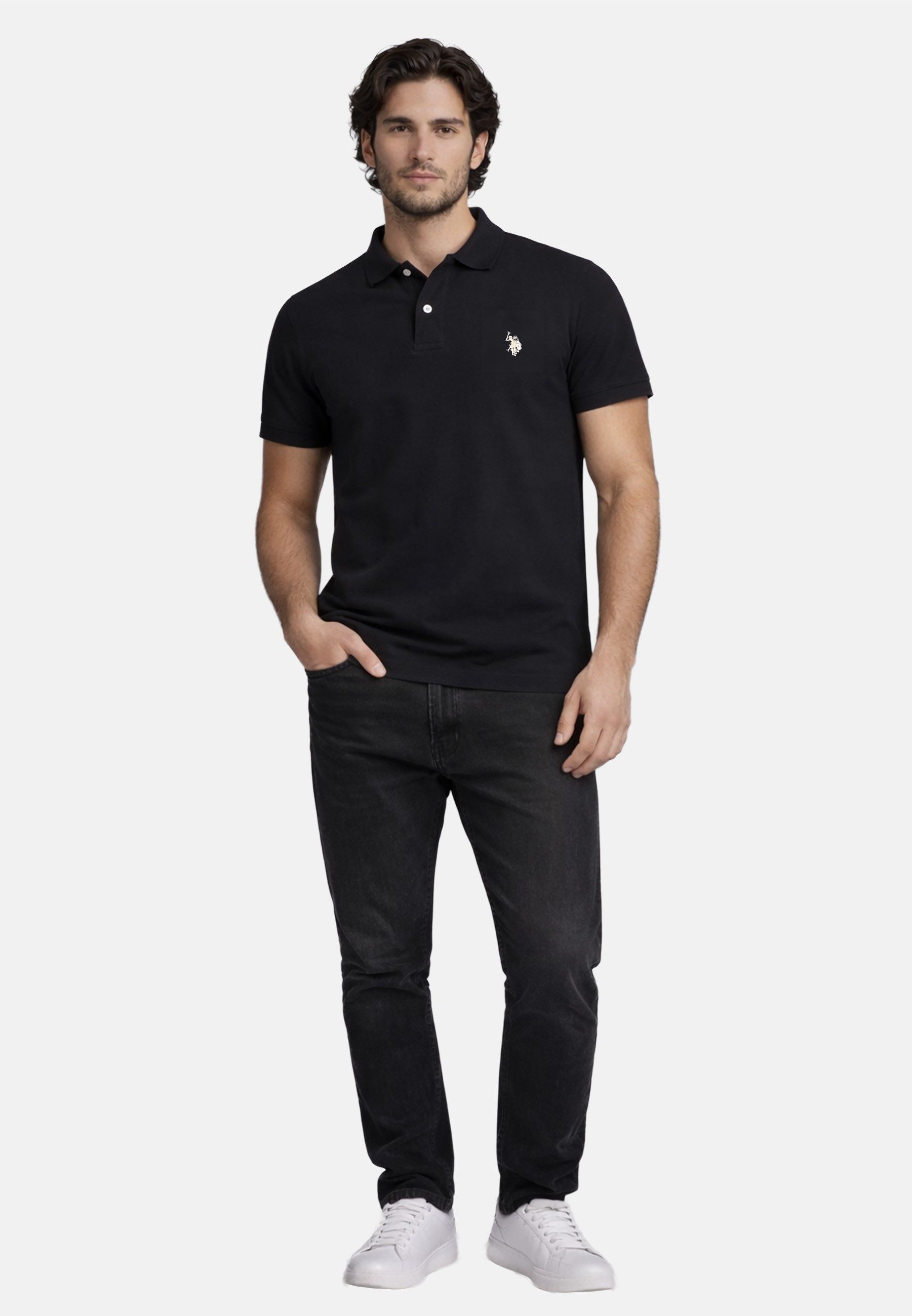 U.S. Polo Assn. Poloshirt USBrodyy – Herren Shirt aus Baumwolle mit Logo-Stickerei 100 % Baumwolle mit klassischem Polokragen und geradem Schnitt