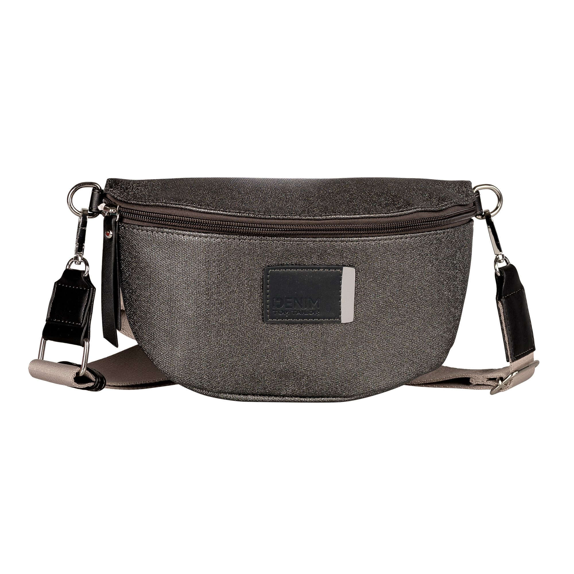 TOM TAILOR Denim Bauchtasche Rosie Canvas, in zweifarbigem Look mit aufgedruckten kontrastierenden Streifen