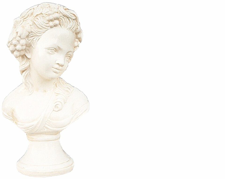 JVmoebel Skulptur Design Mädchen mit Trauben - Büste Figur
