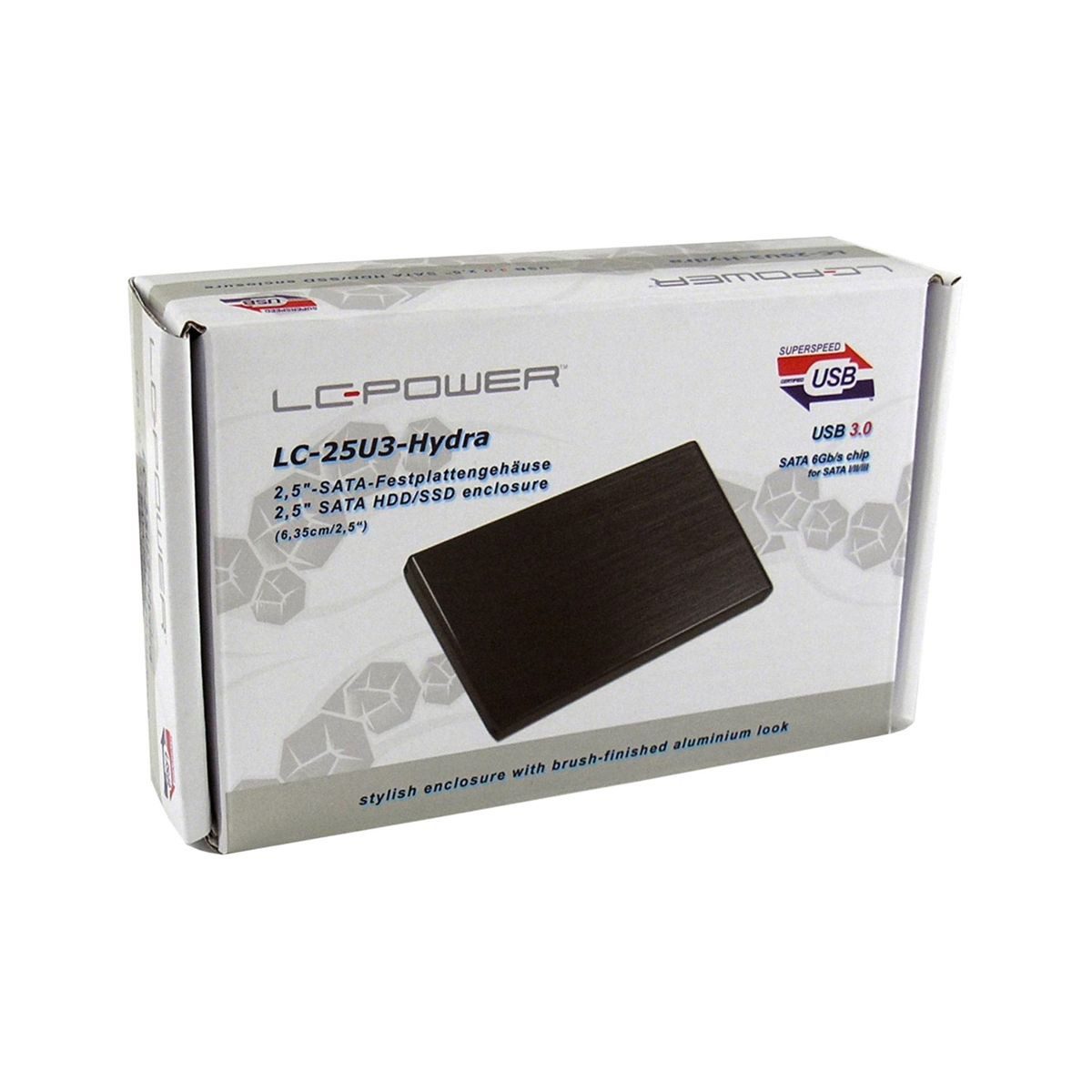 LC-Power Festplatten-Gehäuse LC-25U3-Hydra USB 3.0 / 2,5 SATAIII