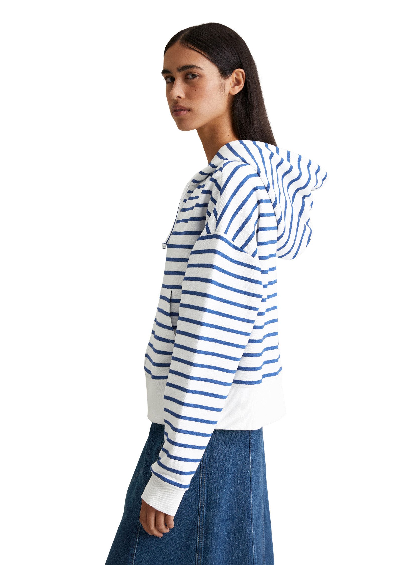 Marc O'Polo DENIM Sweatjacke aus reinem Organic Cotton günstig online kaufen