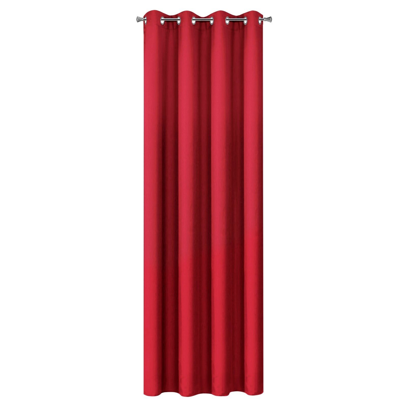 Eurofirany Vorhang Einfarbiger Vorhang – Blickdichter Stoff mit matter Oberfläche, Ösen, Satinbindung, pflegeleicht, 140 g/m² – 100 % Polyester