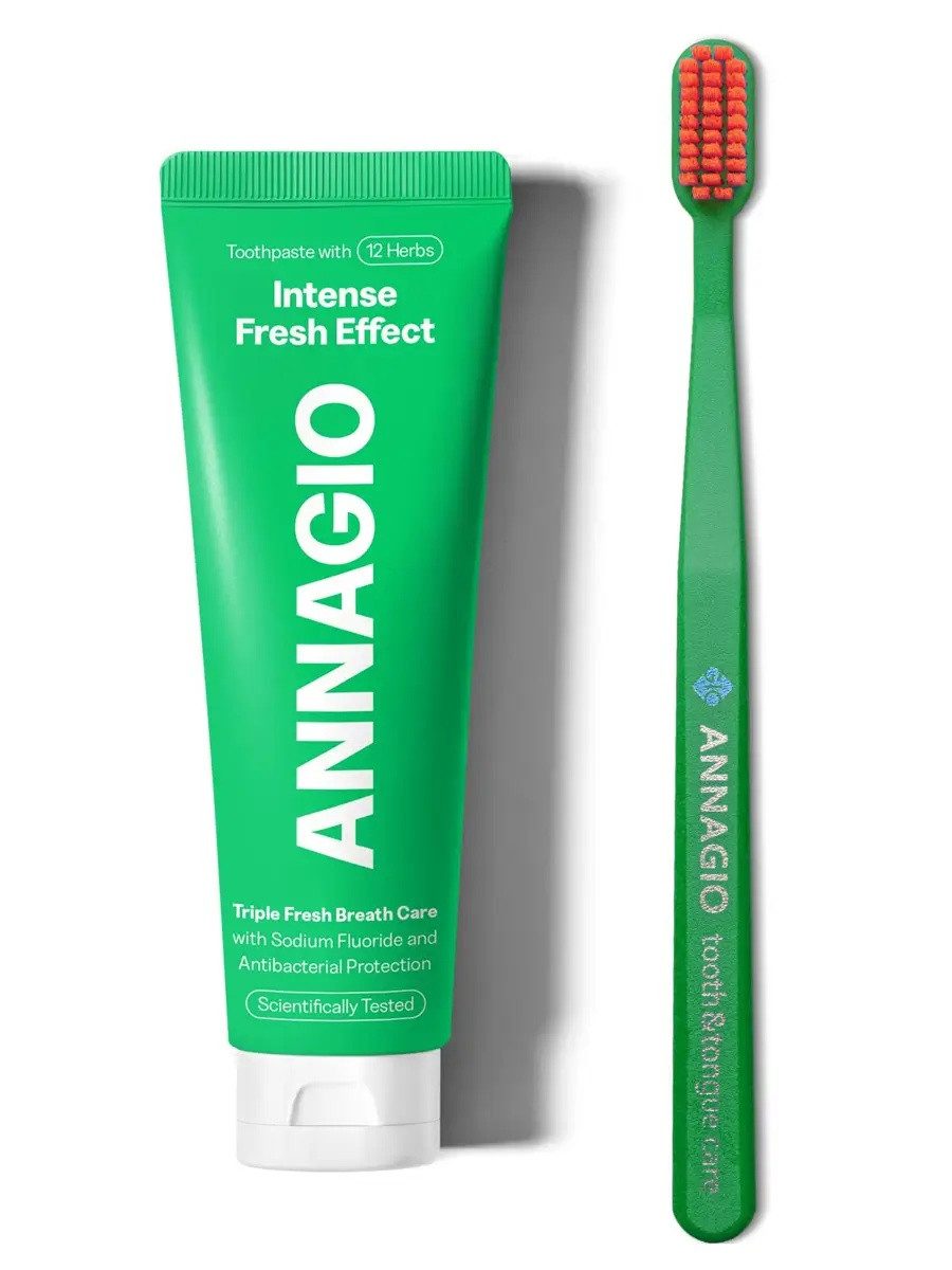 Annagio Zahnpasta ANNAGIO Zahnpflege - Set, (Set, 2-St) 2-tlg.