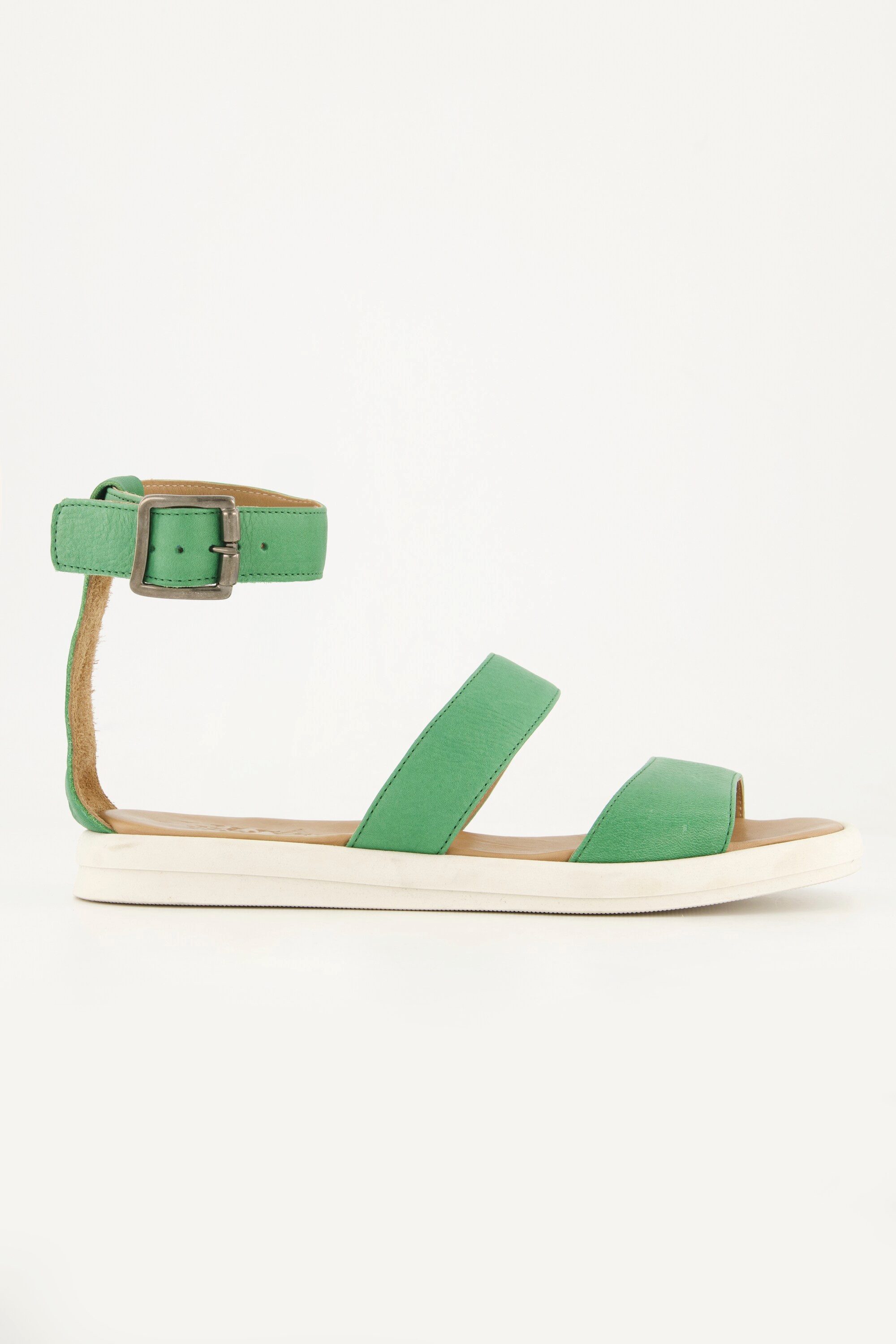 Ulla Popken Leder-Sandalen Nappaleder Fesselriemen Weite günstig online kaufen