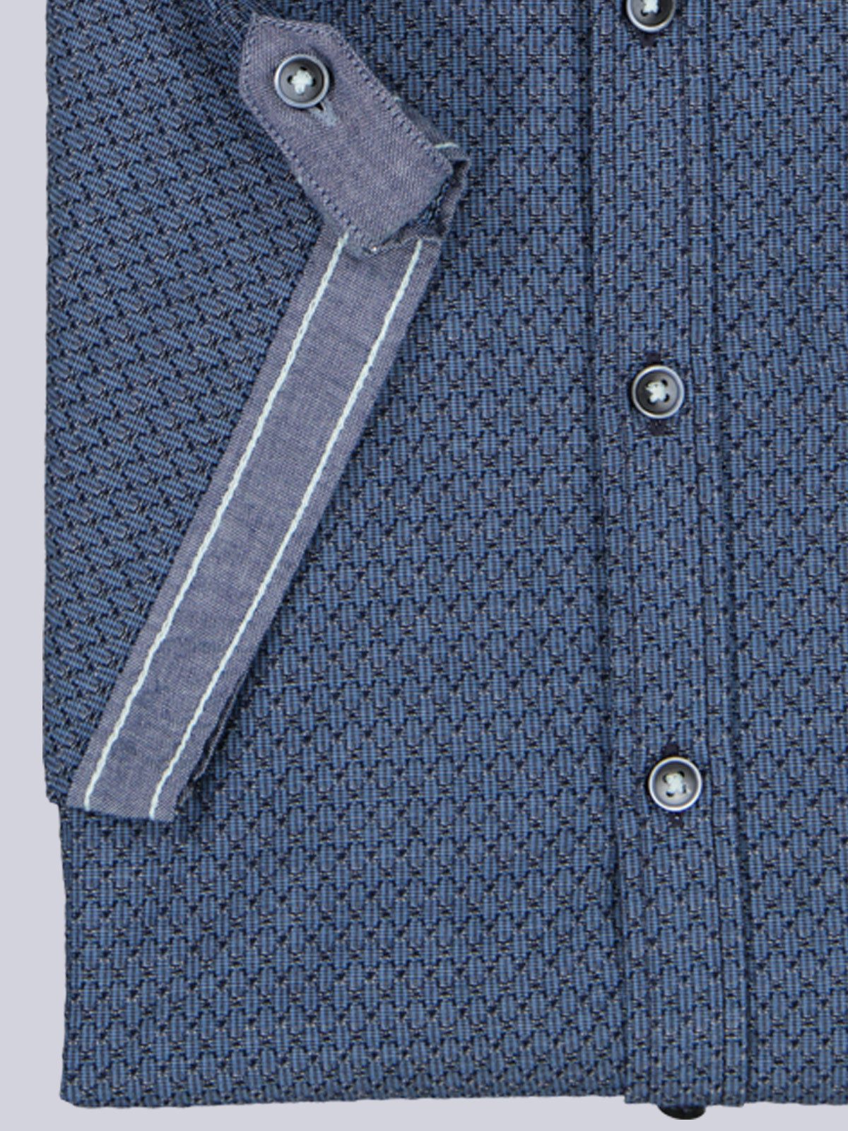 Engbers Kurzarmhemd Herren Sportives Kurzarmhemd mit Brusttasche, Brilliantblau