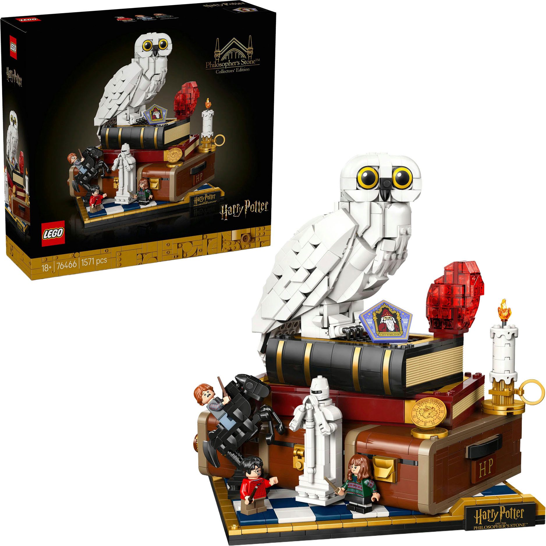 LEGO® Stein der Weisen – Sammleredition (76466), LEGO Harry Potter Konstruktionsspielsteine, (1571 St)