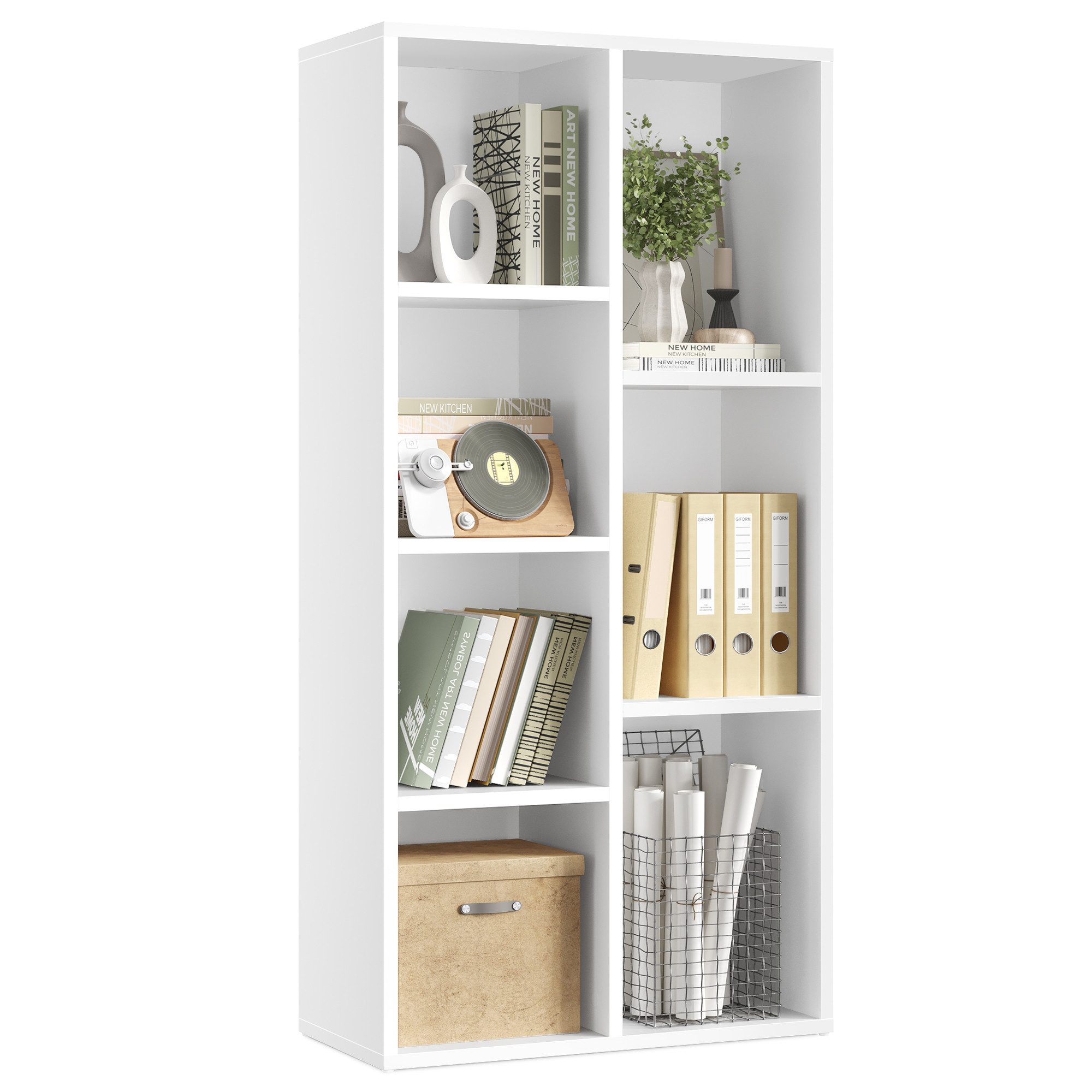 VASAGLE Bücherregal Standregal, Bücherschrank, mit 4/5/7/8 günstig online kaufen