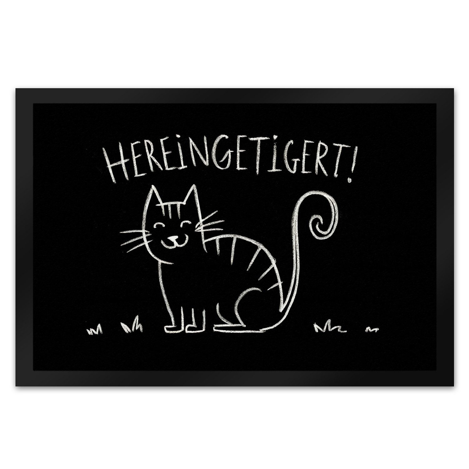 speecheese Fußmatte Hereingetigert! Fußmatte XL in 40x60 cm mit lächelnder günstig online kaufen