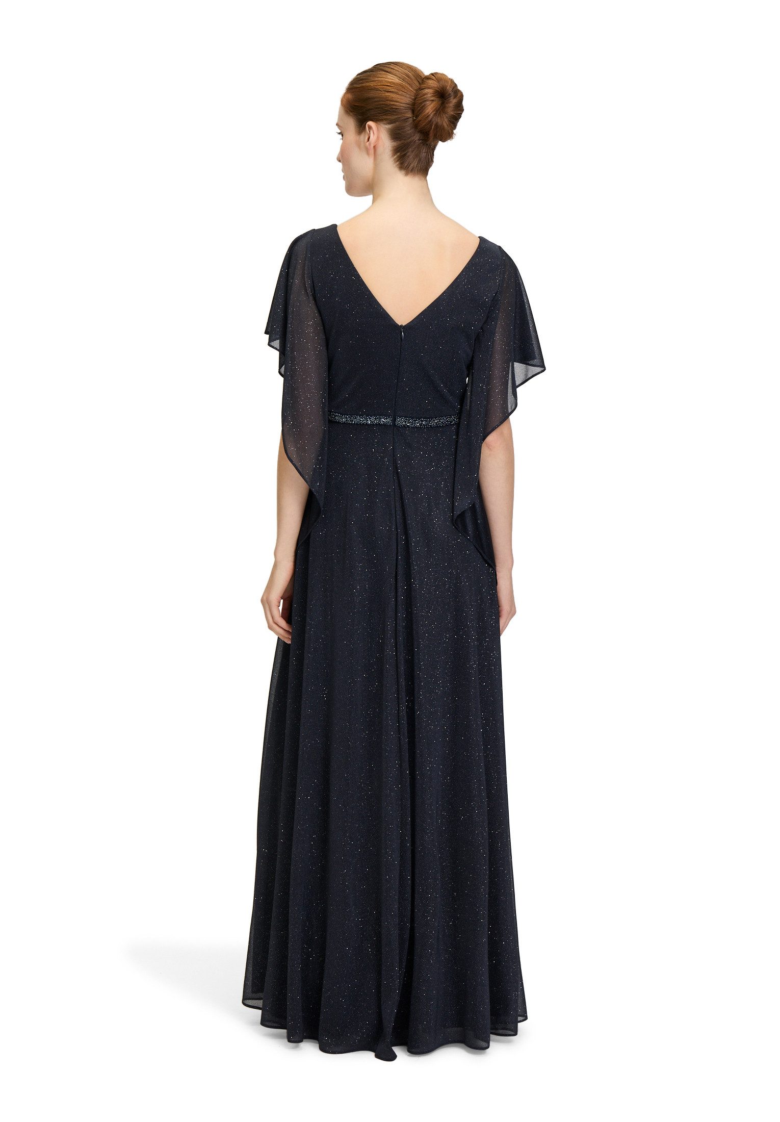 Vera Mont Abendkleid Damen im Glitzer-Look Falten