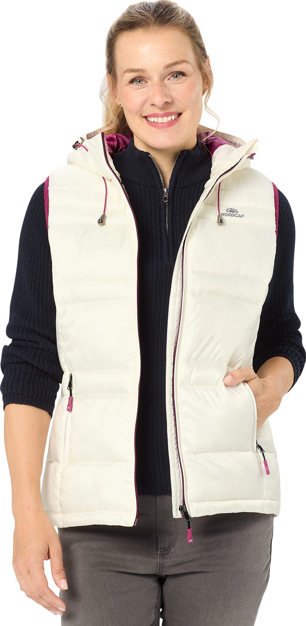 Nordcap Steppweste Weich wattiertes Innenfutter