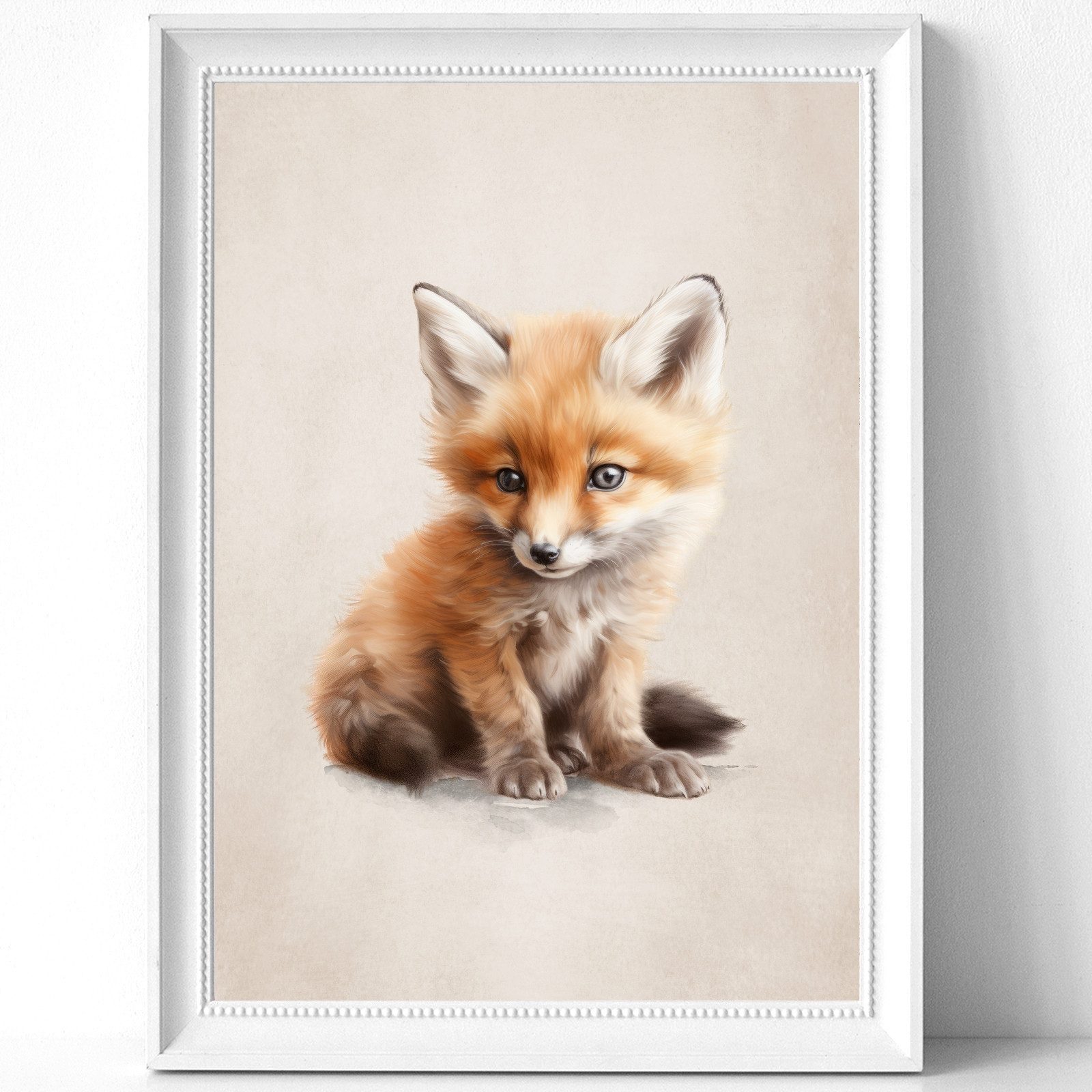 homestyle-accessoires Poster Wandbilder Bilderset Kinderbilder BABY WALDTIERE HASE BAMBI 6er Set, - Ohne Bilderrahmen - sorgfältige & sichere Verpackung
