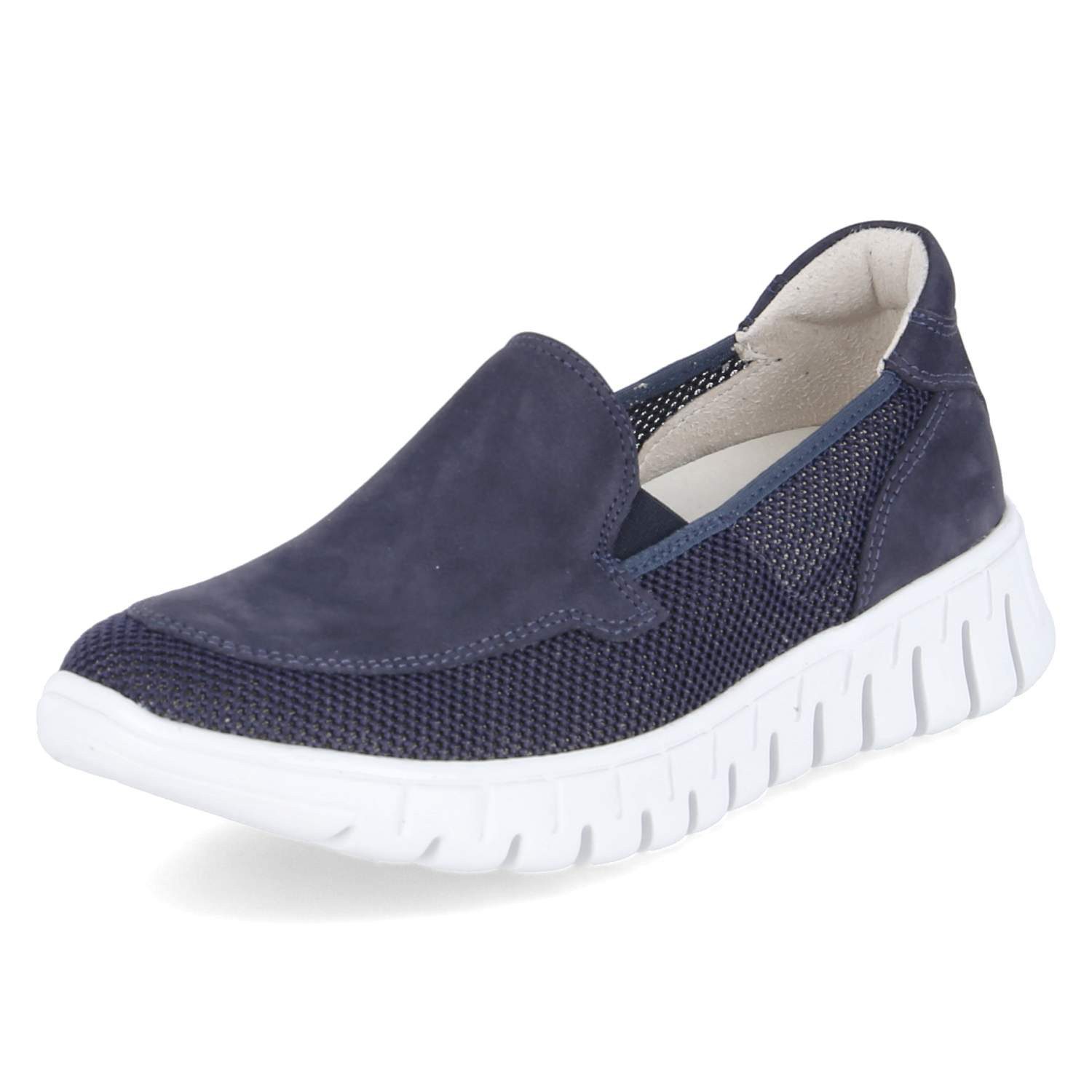 Waldläufer Waldläufer 916502-200/217 Damen Leder & Textil blue Slipper
