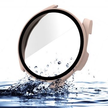 Wigento Smartwatch-Hülle Integriertes Uhrenschutzgehäuse aus PC gehärtetem Glas Watch S2 46mm