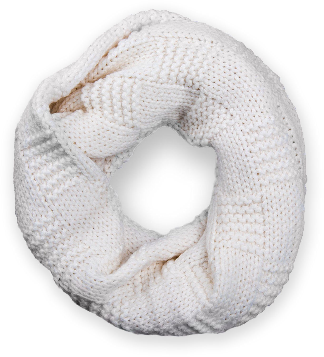 styleBREAKER Strickschal Feinstrick Loop mit Patentmuster, günstig online kaufen