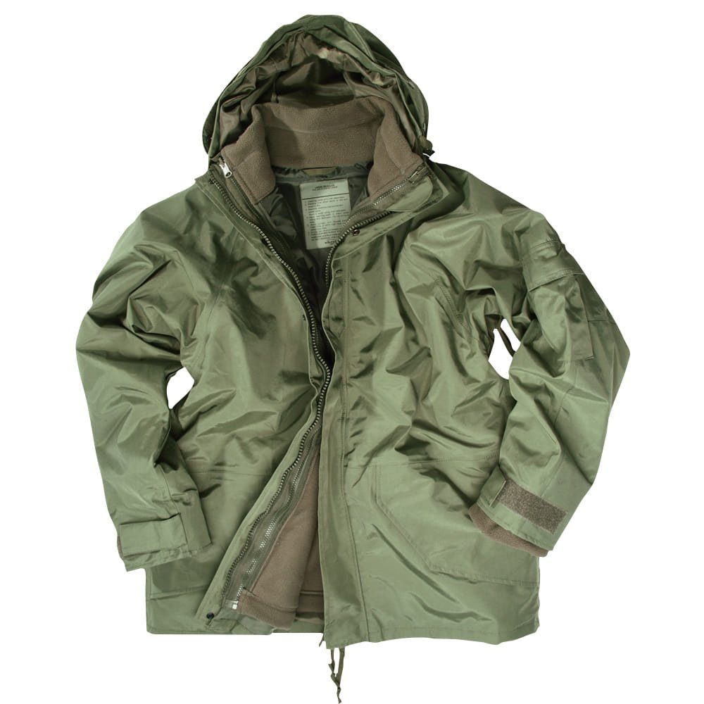Mil-Tec Parka Militär Nässeschutz Jacke mit Fleecejacke Wasserabweisend günstig online kaufen